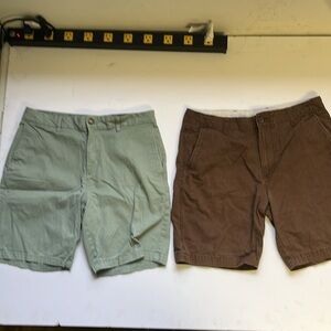 Old Navy shorts, two pair lot, Men's size 34 waist lightly worn.